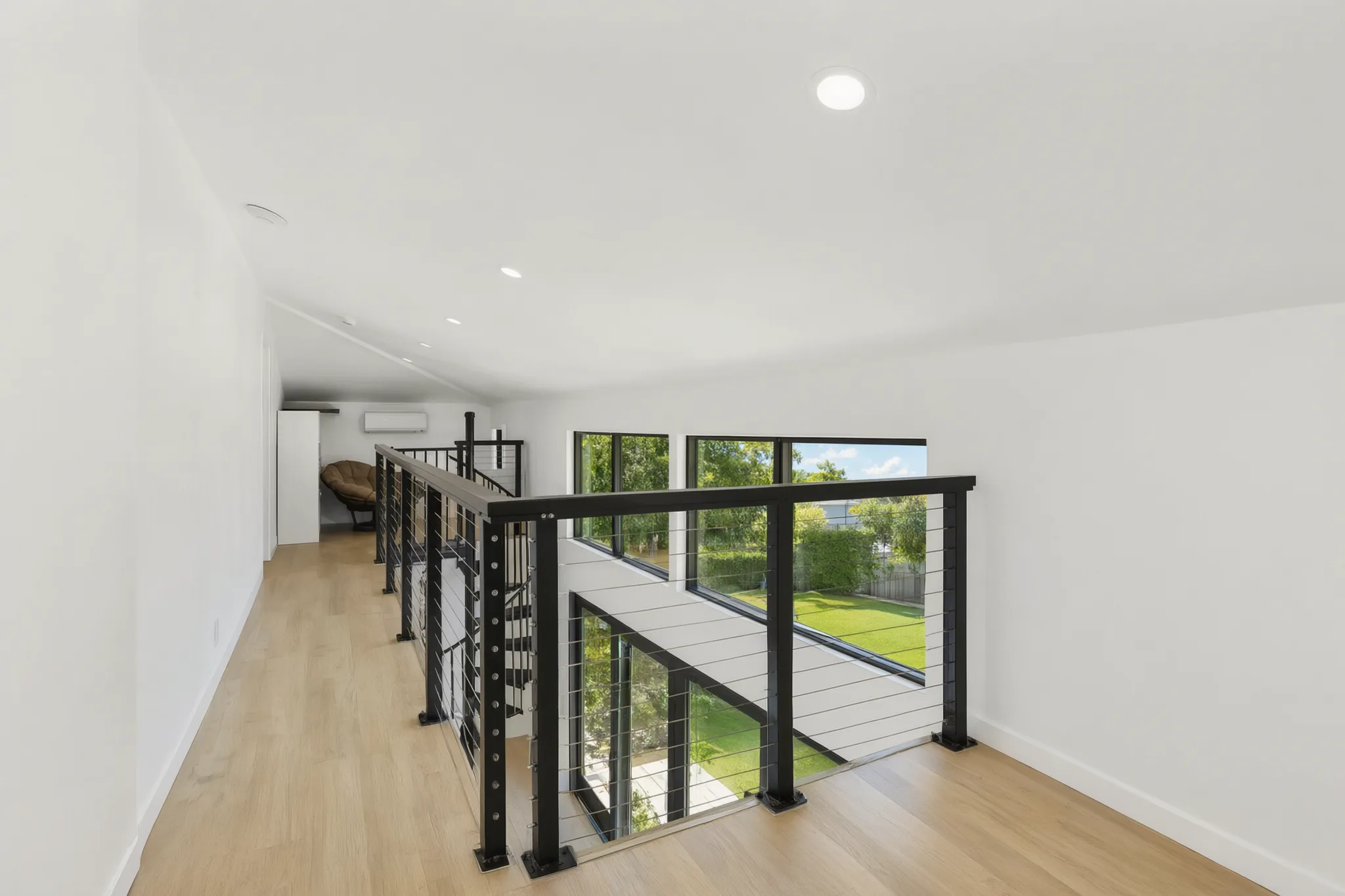 Two-story detached ADU — living and loft, Santa Ana Hills, Avorino