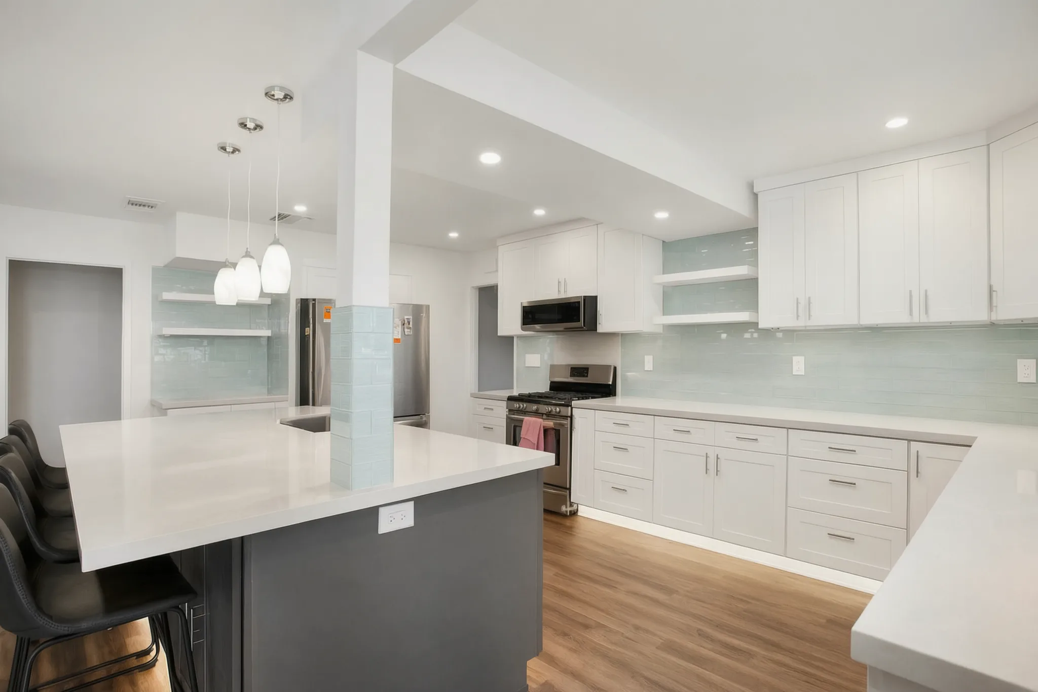 Open-concept kitchen remodel, Orange, Avorino