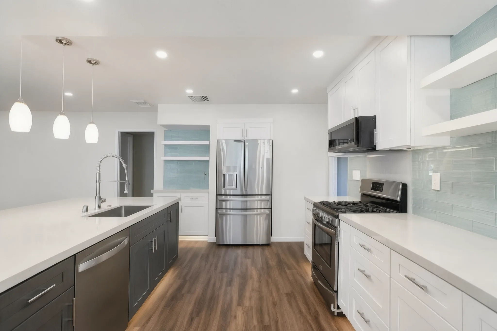 Open-concept kitchen remodel, Orange, Avorino