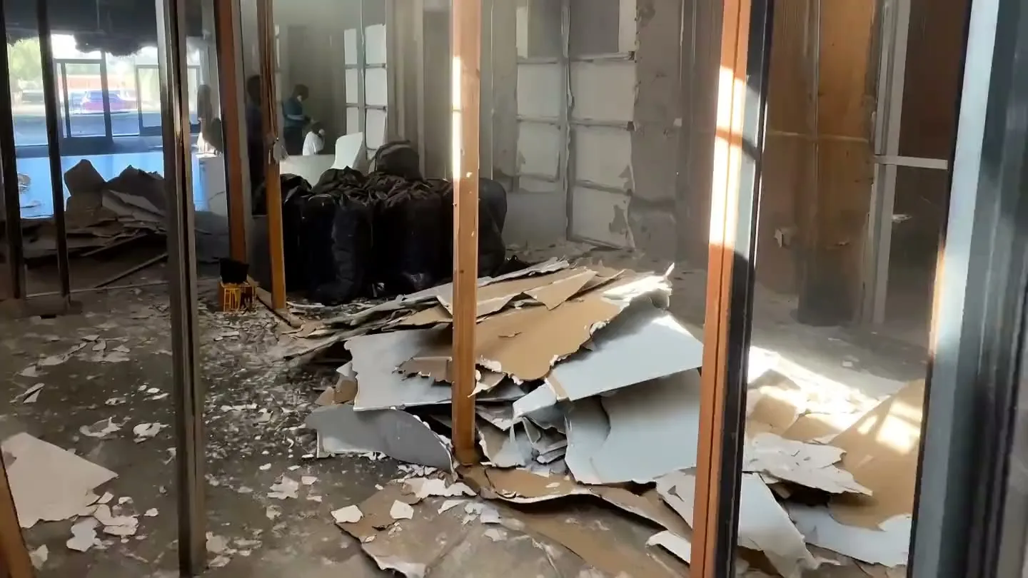 Time-lapse visualization of the N10 Dance Studio tenant improvement in Tustin